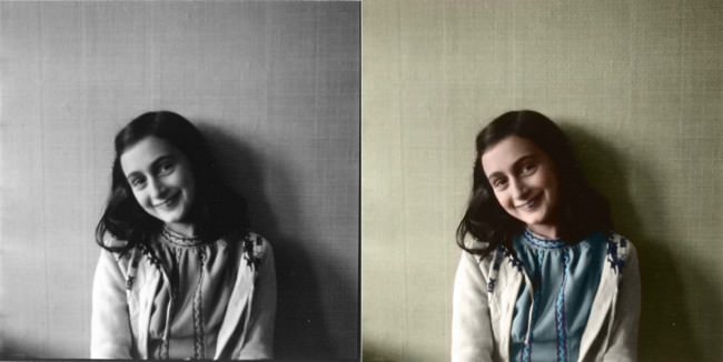 Anne Frank, Kolorierung: Katja Kemnitz