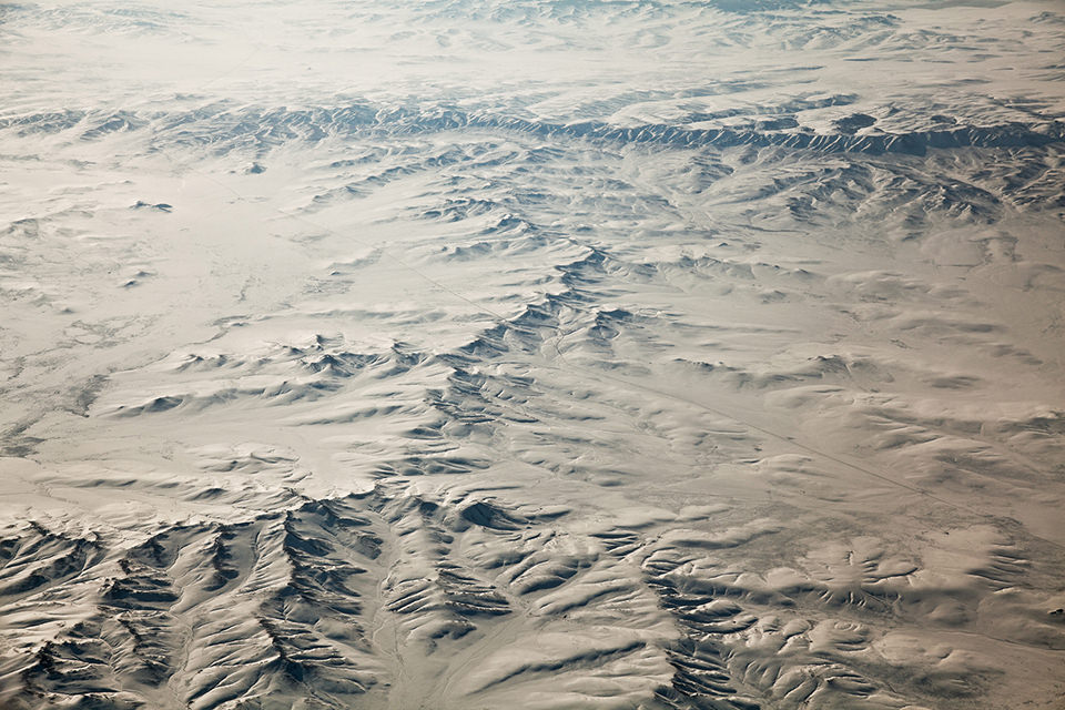 Wüste Gobi von oben