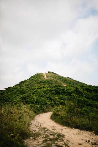 Ein Wanderweg auf einen Hügel