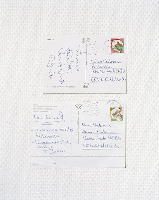 Zwei Postkarten eines Steifvaters
