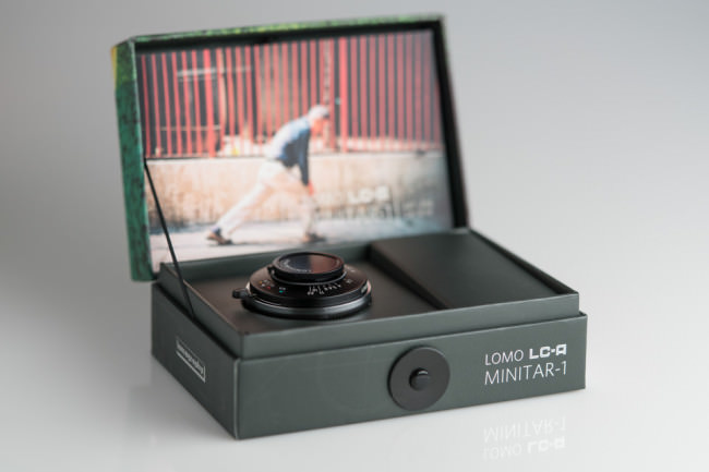 Lomo LC-A Minitar-1 Art Objektiv in Verpackung