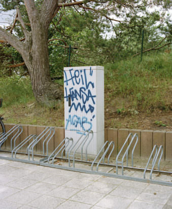 Stromkasten mit Heil Hansa Graffiti 