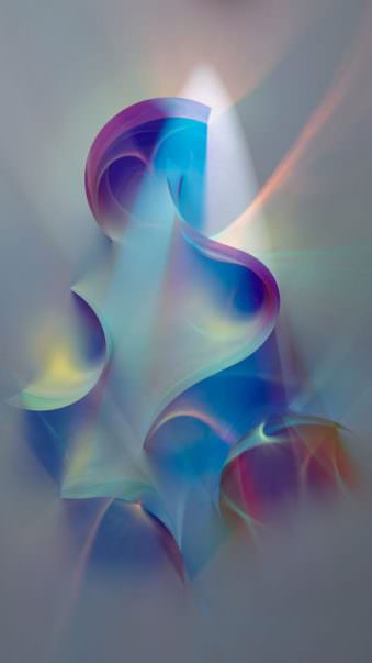 abstraktes Bild aus buntem Licht und Formen