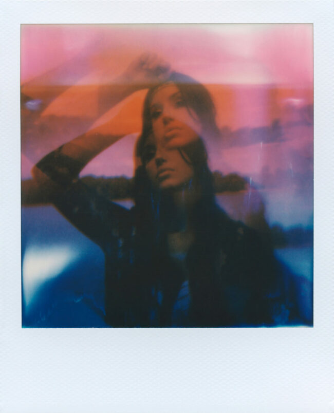 Polaroidportrait mit Prismaeffekt