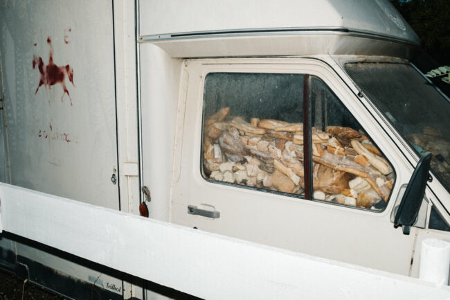 Fahrerhaus voller Brot