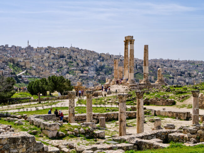 Auf dem Zitadellenhügel im antiken Stadtteil von Amman, Jordanien.