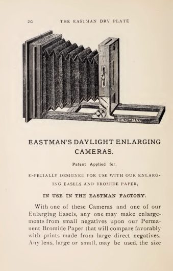 Katalogseite mit Illustration einer Kamera.