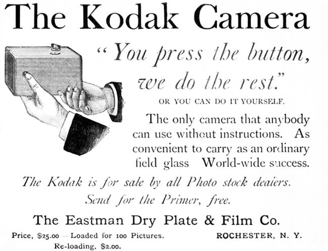 Werbeanzeige „The Kodak Camera“